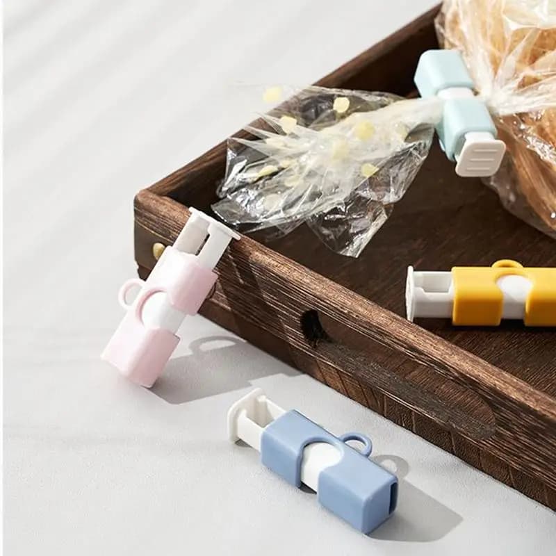 3 pezzi riutilizzabili clip per sigillare alimenti clip per sacchetti di stoccaggio del pane per sacchetti per snack morsetto a molla organizzazione della cucina morsetto di tenuta