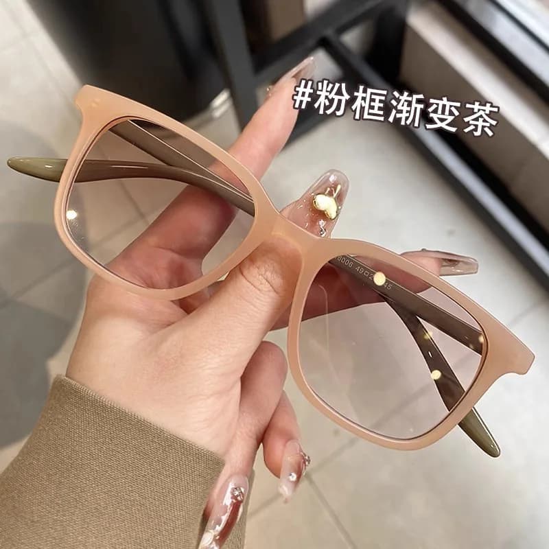 2025 New Stitching Square Small Frame Sunglasses Macaron Color All-match Sunshade Fashion Internet Red Sunglasses