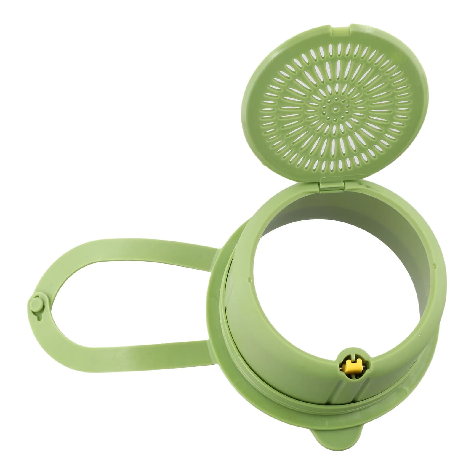 Efficient Food Waste Filtration Tool Green Hanging Strainer Basket Easy To Clean Efficient Filtration Finely Woven Mesh