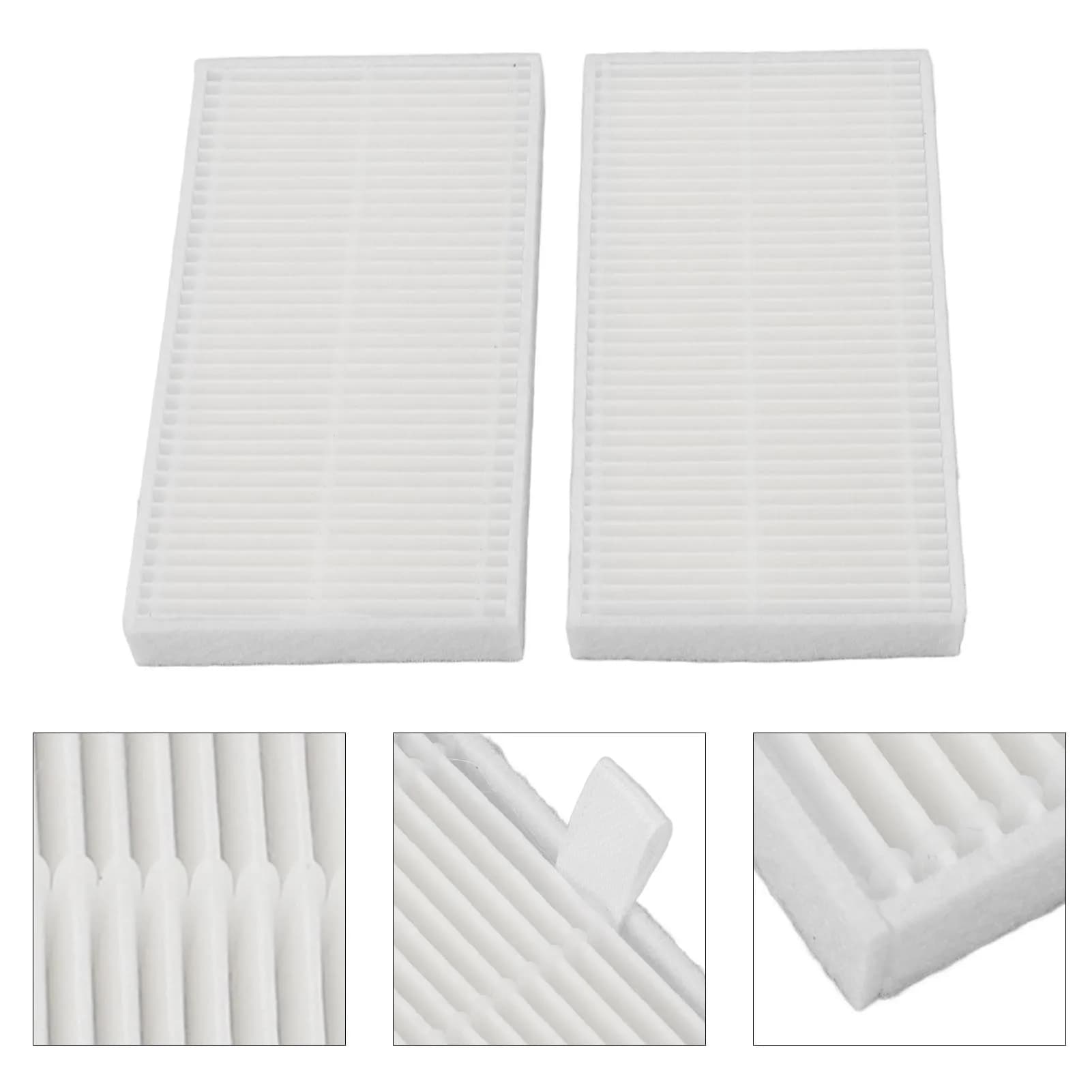6 pezzi Robot Aspirapolvere Filtri ABS per Midea V10 V12 W11 Perfect Fit Robot Aspirapolvere Accessorio Filtro di ricambio