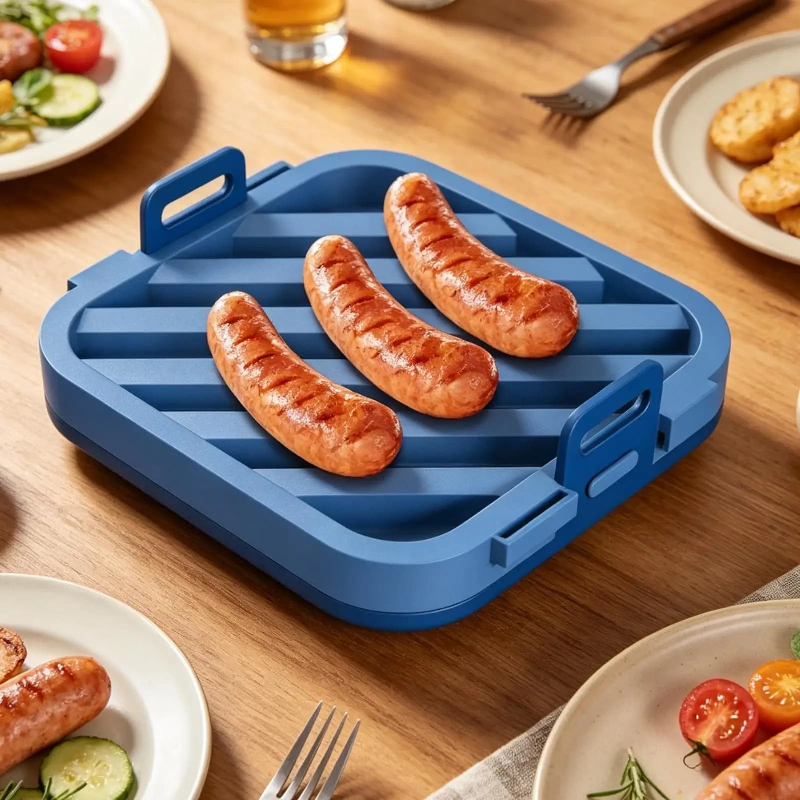 Silicone Roasting Rack Air Fryer Baking Tray with Oil Drain Air Fryer Silicone Roasting Rack for Baking Kitchen Cooking BBQ Tool