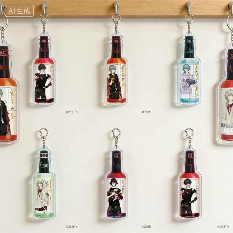 Anime DRAMAtical Murder Character Merchandise Cosplay 6cm Acrylic Pendant Keychains Bag Decorations Souvenir