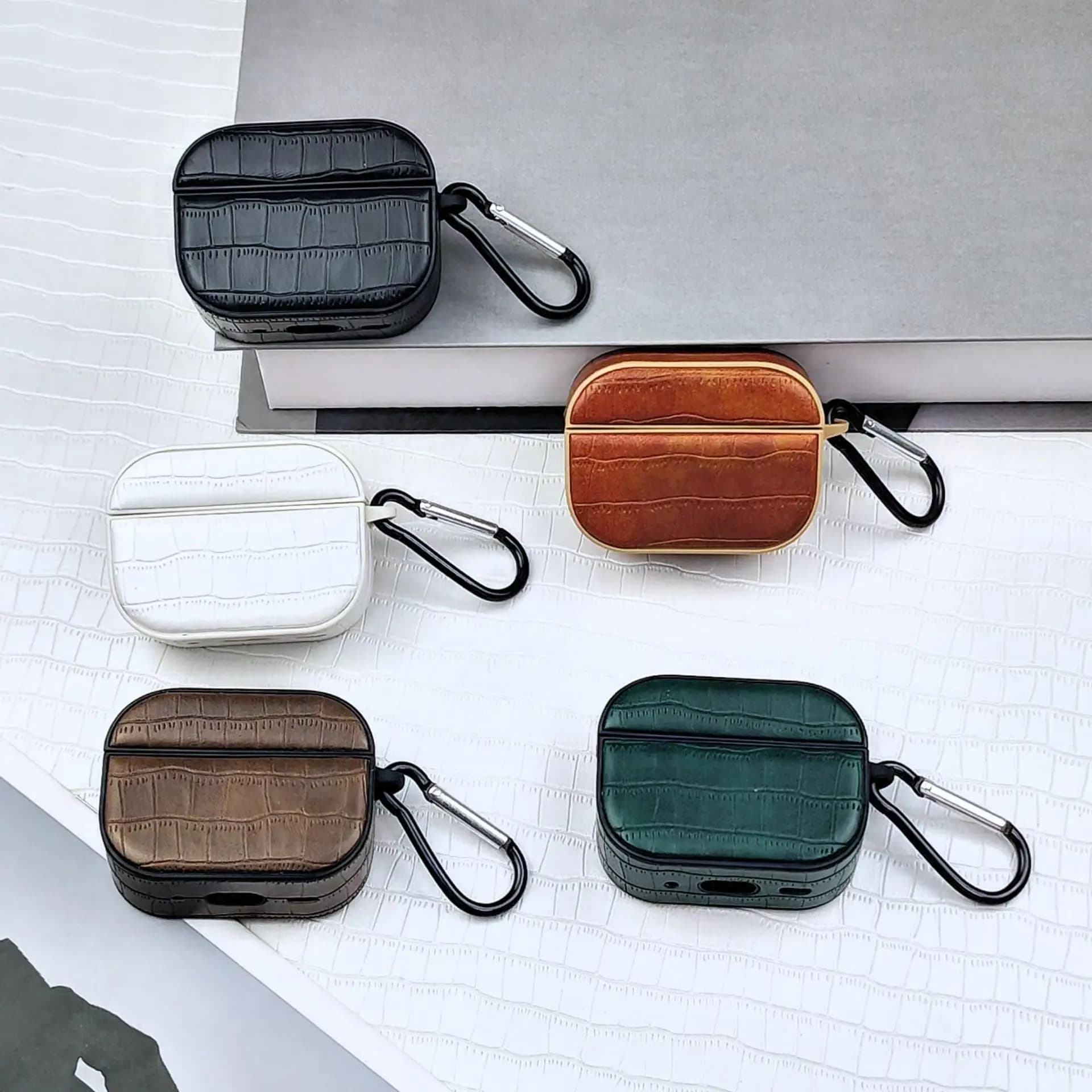 Le splendide custodie per auricolari con motivo coccodrillo per AirPods Pro3 sono adatte per custodie in pelle AirPods Pro2/Pro/4