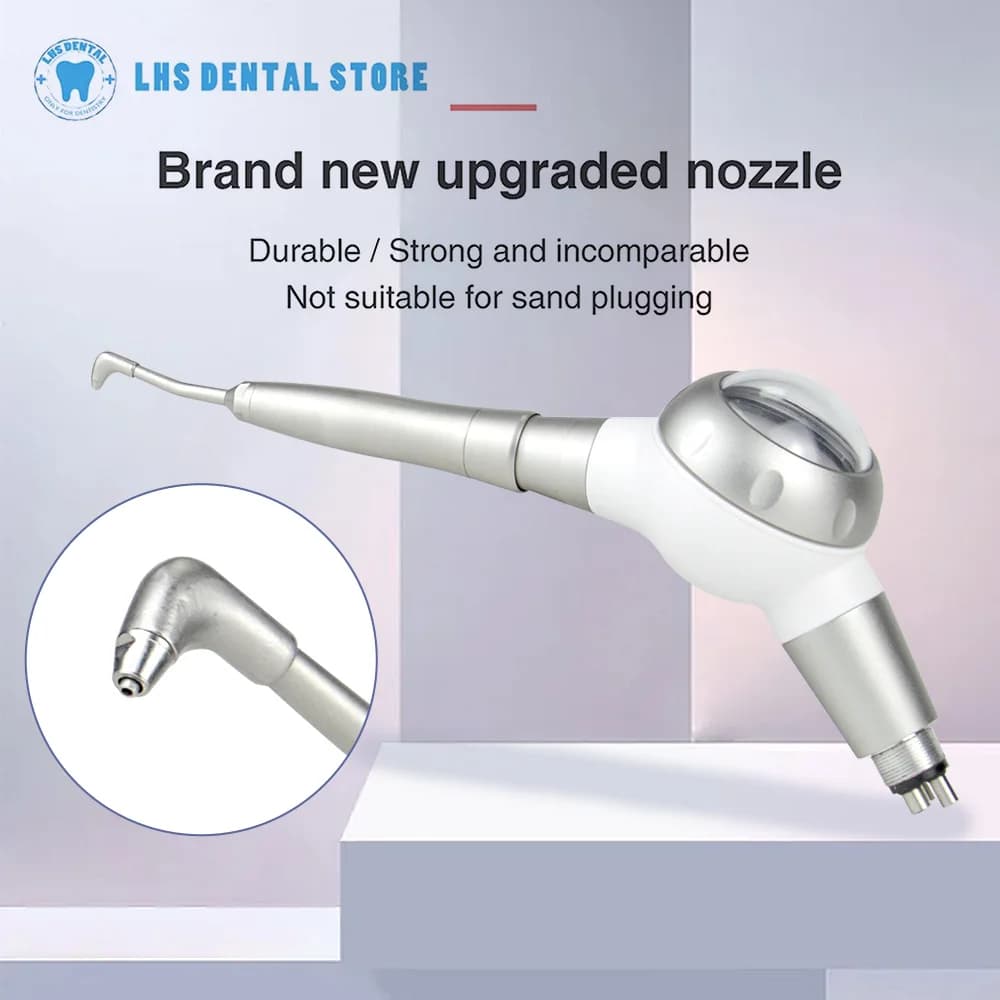 Dental 4 holes Air Polisher Jet Airflow Oral Hygiene Teeth Whitening Plaque Pigmentation Cleaning Sandblasting Tools