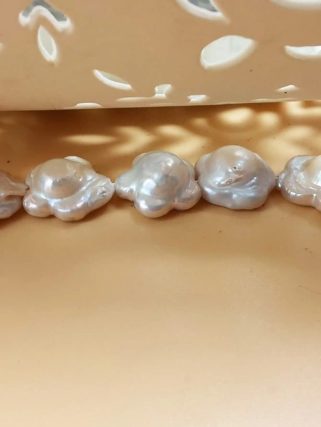 Natural baroque freshwater pearls with 1 thread of seeds or flowers for the realization of bracelets, necklaces, earrings