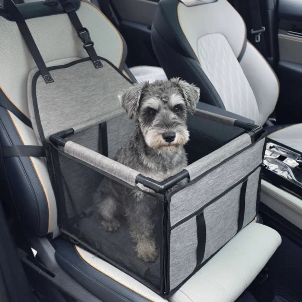 Coprisedile Auto Impermeabile per Cani, Borsa Trasportino per Animali Domestici in Rete Resistente all'Usura, Sedile di Sicurezza Traspirante e Pieghevole per Viaggi in Auto