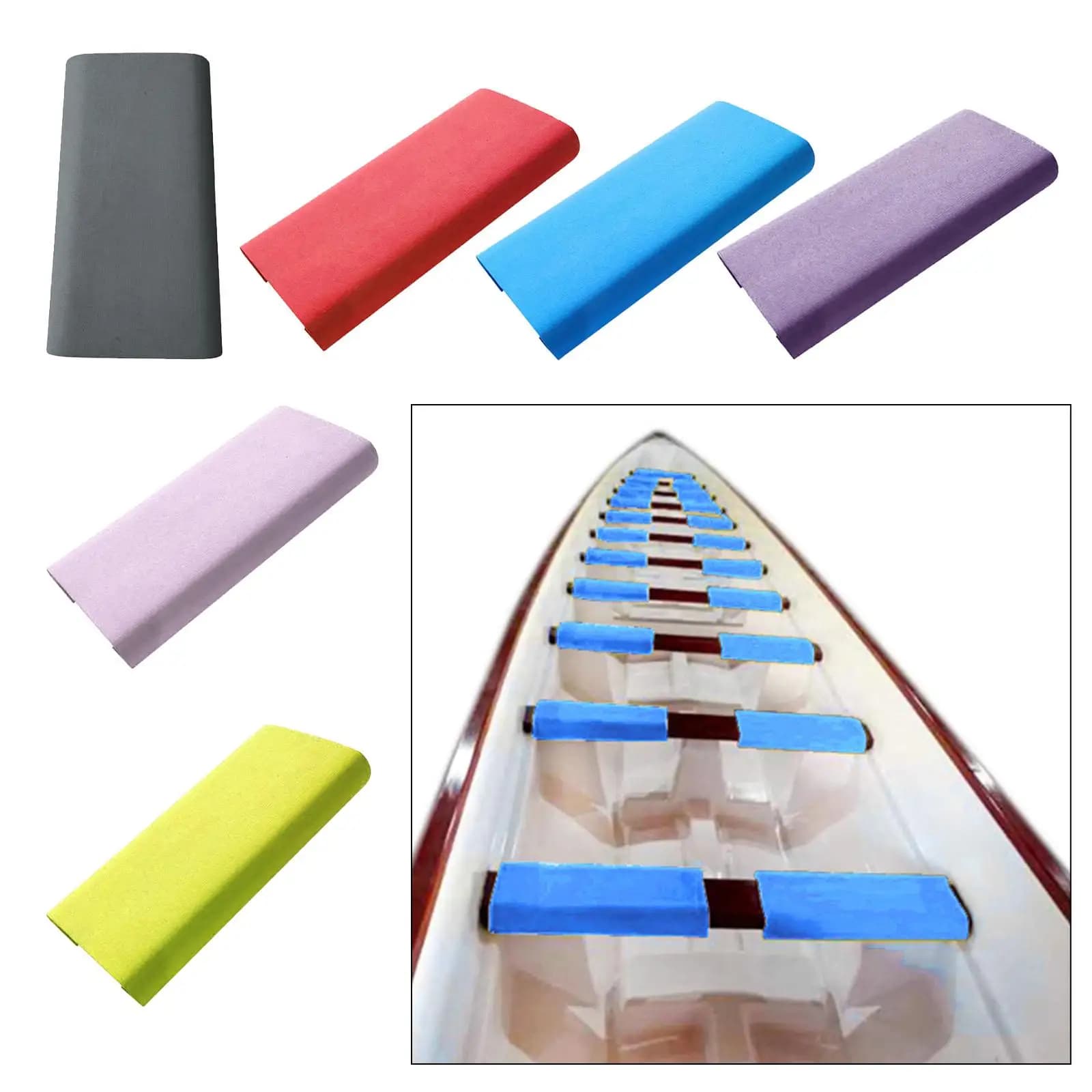 Cuscino per sedile per barca drago antiscivolo Cuscino per sedile per bambini con assorbimento degli urti in EVA per uso in corse di barche in kayak