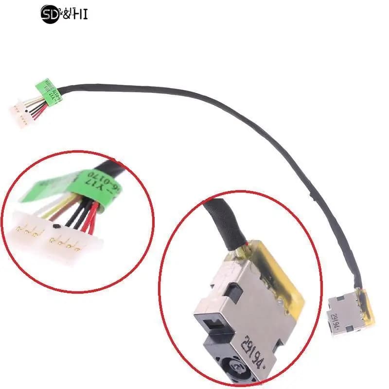 100% nuovo cavo JACK di alimentazione cc per Laptop originale per Pavilion 15-AB 15-BS 15-AU 15T-AB Series muslimatexmuslimah