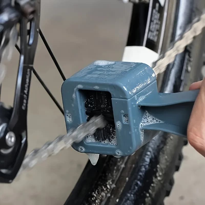 Spazzola per Pulizia Catena Bici in Plastica, Spazzola per Ruote Grunge, Strumento per la Cura di Pneumatici e Cerchioni di Bici e Moto