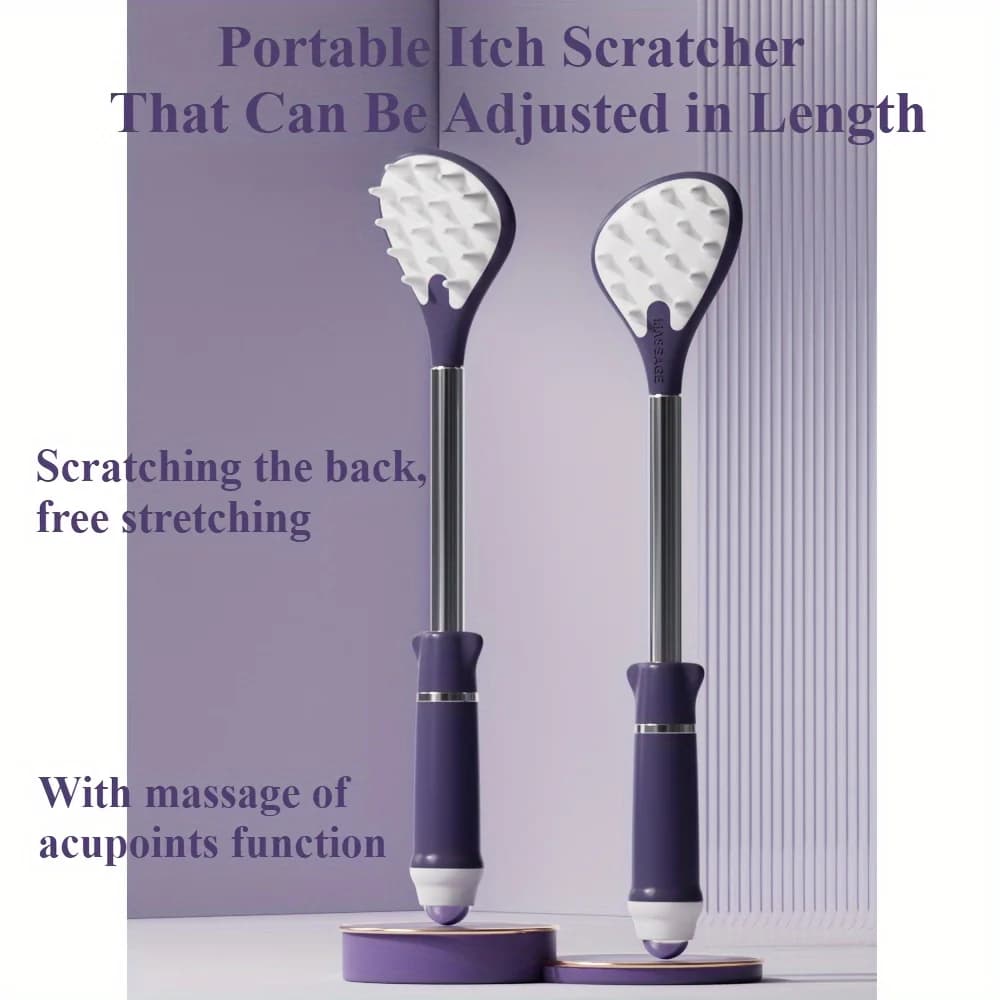 Tickle Scratch Prurito Scratch Grattaschiena portatile Telescopico Scalabile Scratch Back Scratch Strumento Bastone da massaggio portatile