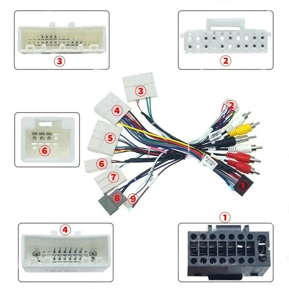 Auto 16PIN Android Audio Power Radio Cablaggio Con Canbus Box Accessori Auto Per Nissan X-TRAIL/Tiida 2014-2017