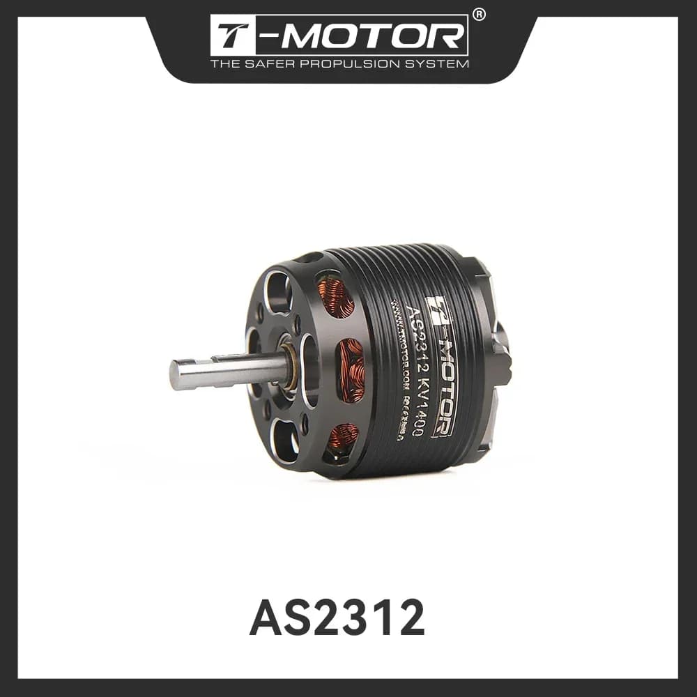 T-MOTOR AS2312 KV1150 KV1400 KV1900 Long shaft brushless motor for RC fixed wing drone plane