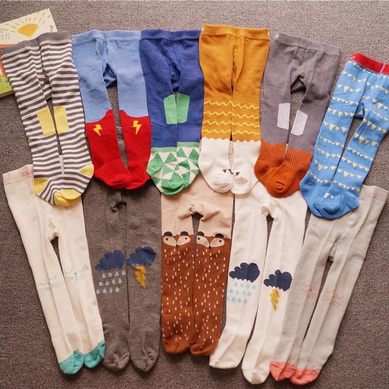 Simpatico cartone animato Tuta Calzini Bambino Grandi leggings in PP Calzino Neonato Abbigliamento esterno Collant Calze Pantaloni Primavera Autunno Pantaloni di cotone
