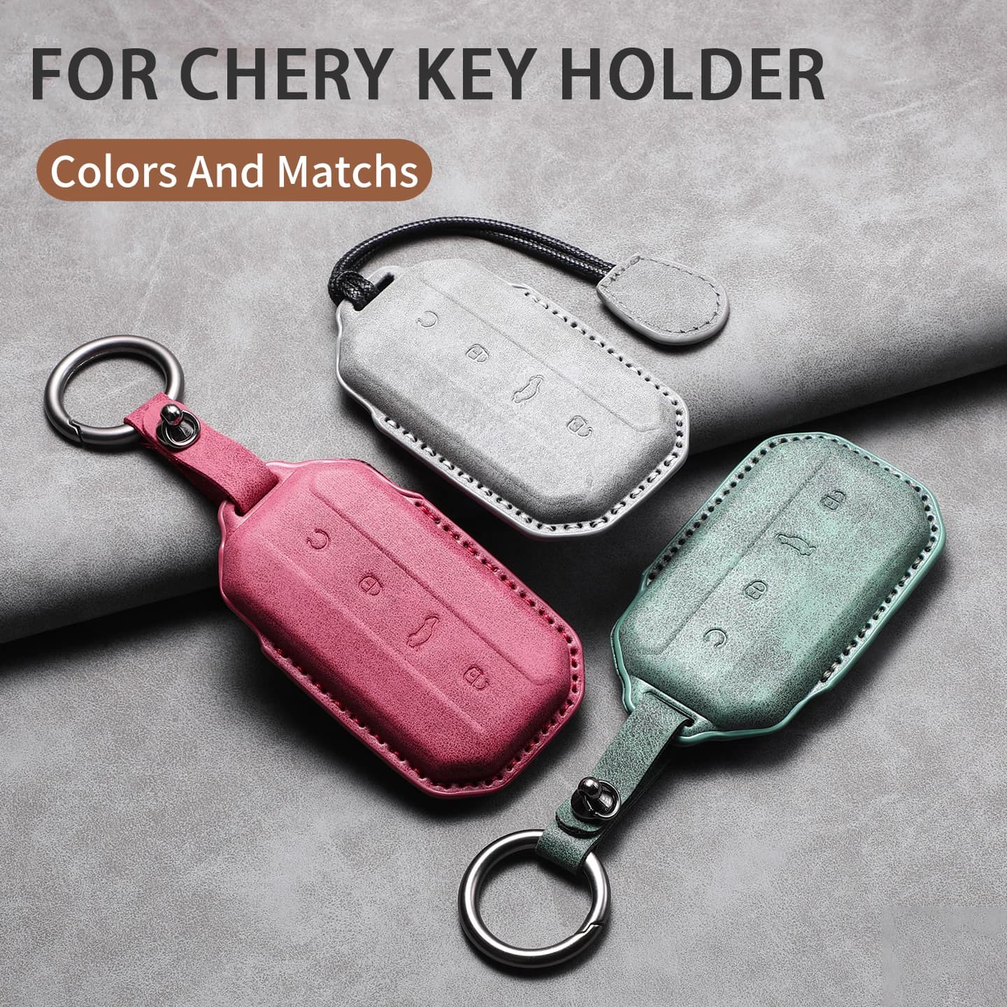 Custodia Protettiva in Pelle per Chiave Auto Chery Jaecoo J7 J5 2025 2026, Guscio Protettivo per Telecomando Auto, Portachiavi, Accessori Decorativi