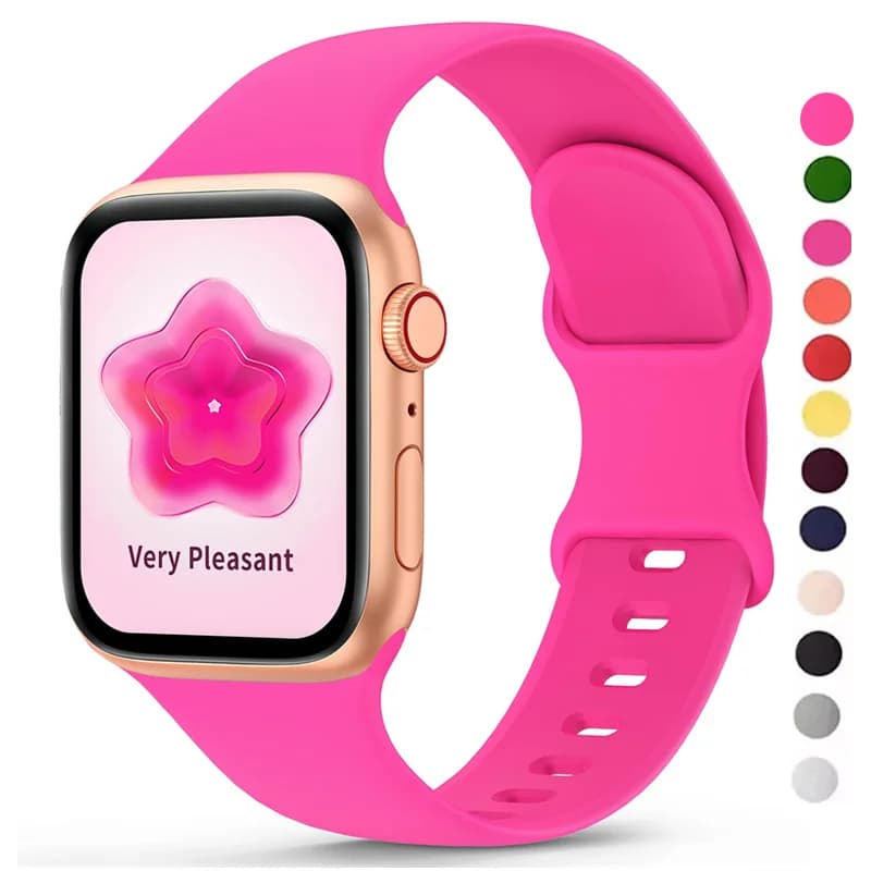 Cinturino in silicone per cinturino Apple Watch 40mm 44mm 49mm 45mm 41mm 38mm 42mm 44 mm braccialetto correa iWatch serie 9 8 7 6 3 SE ultra 2