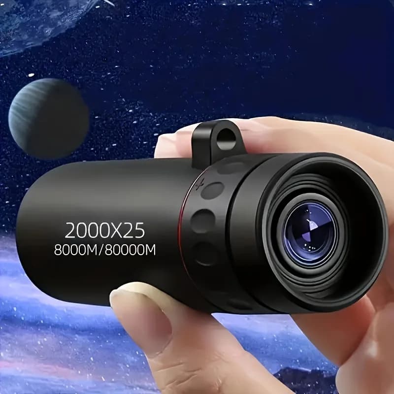 Telescopio Monoculare HD, Compatto e Portatile per Viaggi, Escursioni, Pesca, Campeggio, Osservazione delle Stelle, Concerti e Birdwatching