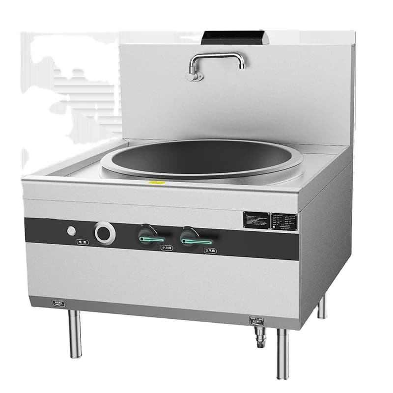 Padella a gas singola grande, accessori per ristoranti da cucina commerciali, grande padella a gas naturale cinese