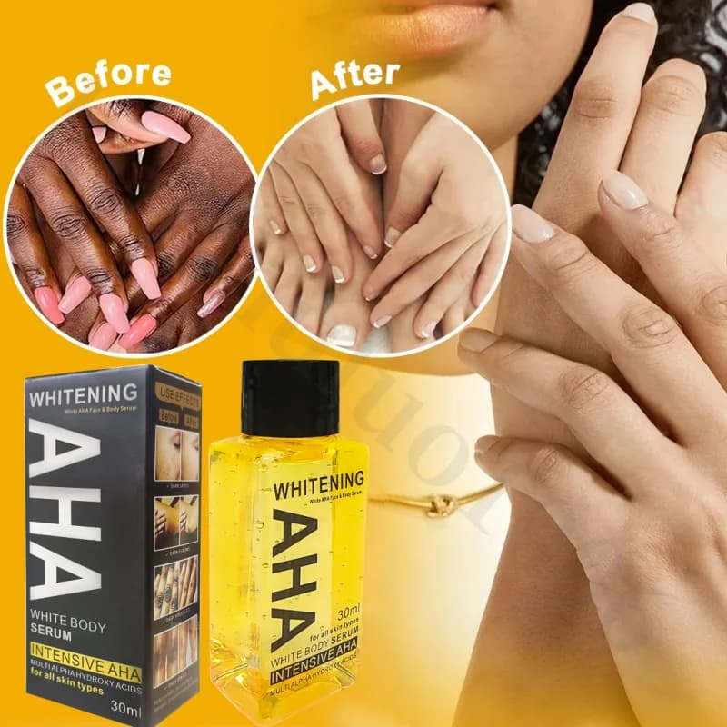 Siero Body Whitening Skin Sleaching, AHA, vitamin B, C 30 ml Whitening serum for dark spots