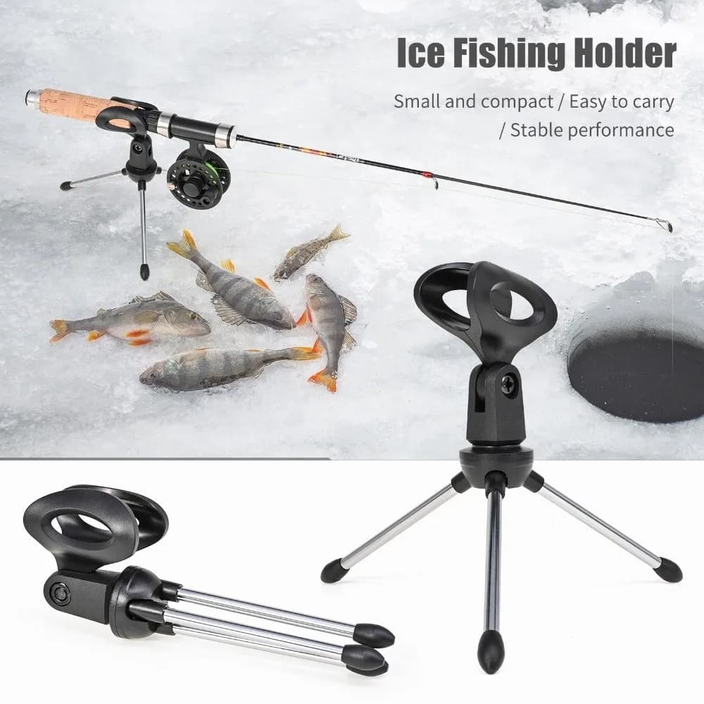 Nuovo Supporto Telescopico per Canna da Pesca sul Ghiaccio - Design Invernale, Porta Canna, Supporto per Asta, Stand per Pesca sul Ghiaccio
