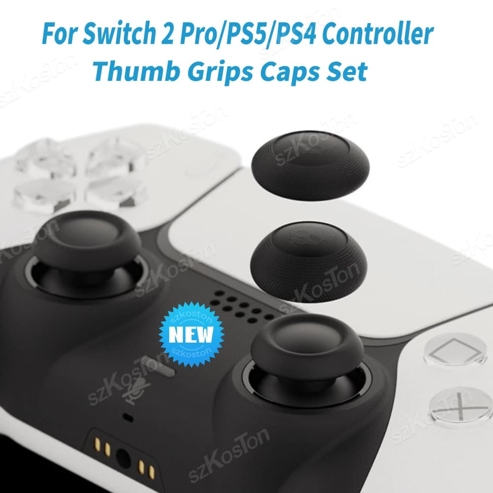 4 pezzi tappo joystick gamepad impugnature per pollice pulsante stick copertura per Switch 2 Pro PS5 PS4 controller accessori da gioco