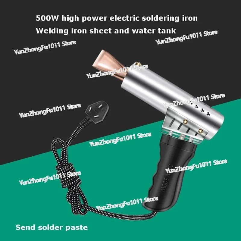 High Power Soldering Iron Electric Iron Gun Type External Heat Type Flat Head Copper Welding Electrical Soldering Iron 500W