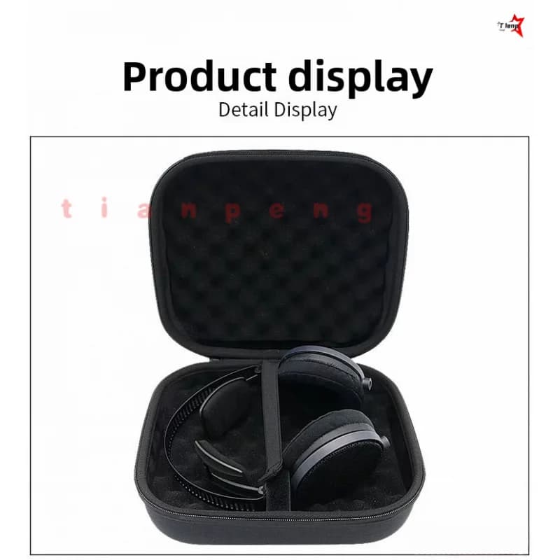 WYORESY for Audio-Technica ATH-R70X Studio Headphone Storage Bag Shockproof Hard Shell Portable Handheld Travel Carry Box