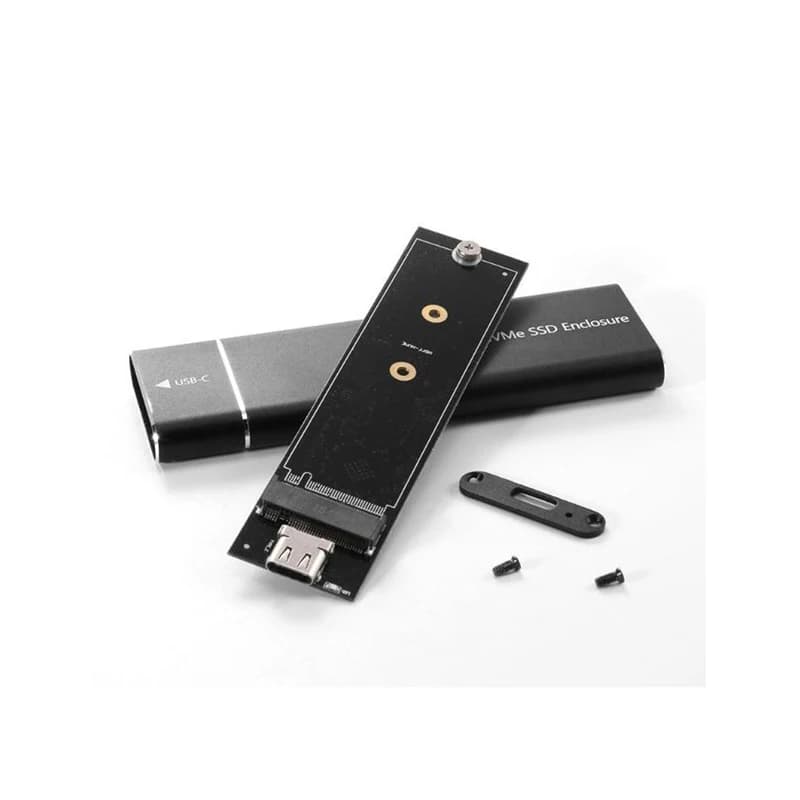 Scatola esterna SSD M.2 NVMe Custodia in alluminio USB 3.2 Gen2 10 Gbps, adatta per SSD M.2 2230/2242/2280 NVMe PCIe