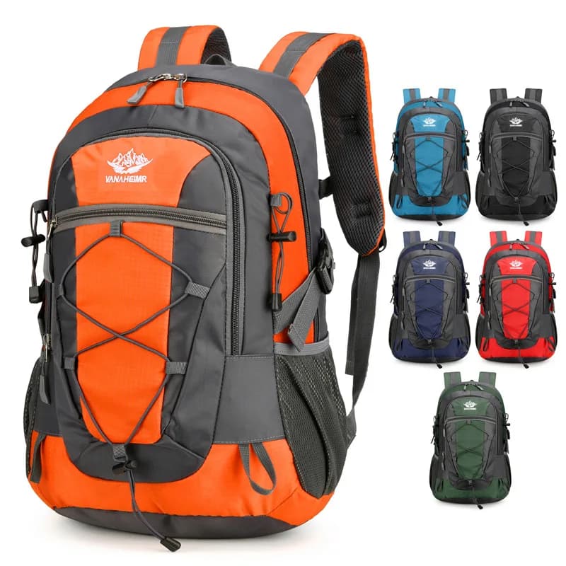 Multi-functional hiking backpack, lightweight for outdoor travel, large capacity with space to secure trekking poles