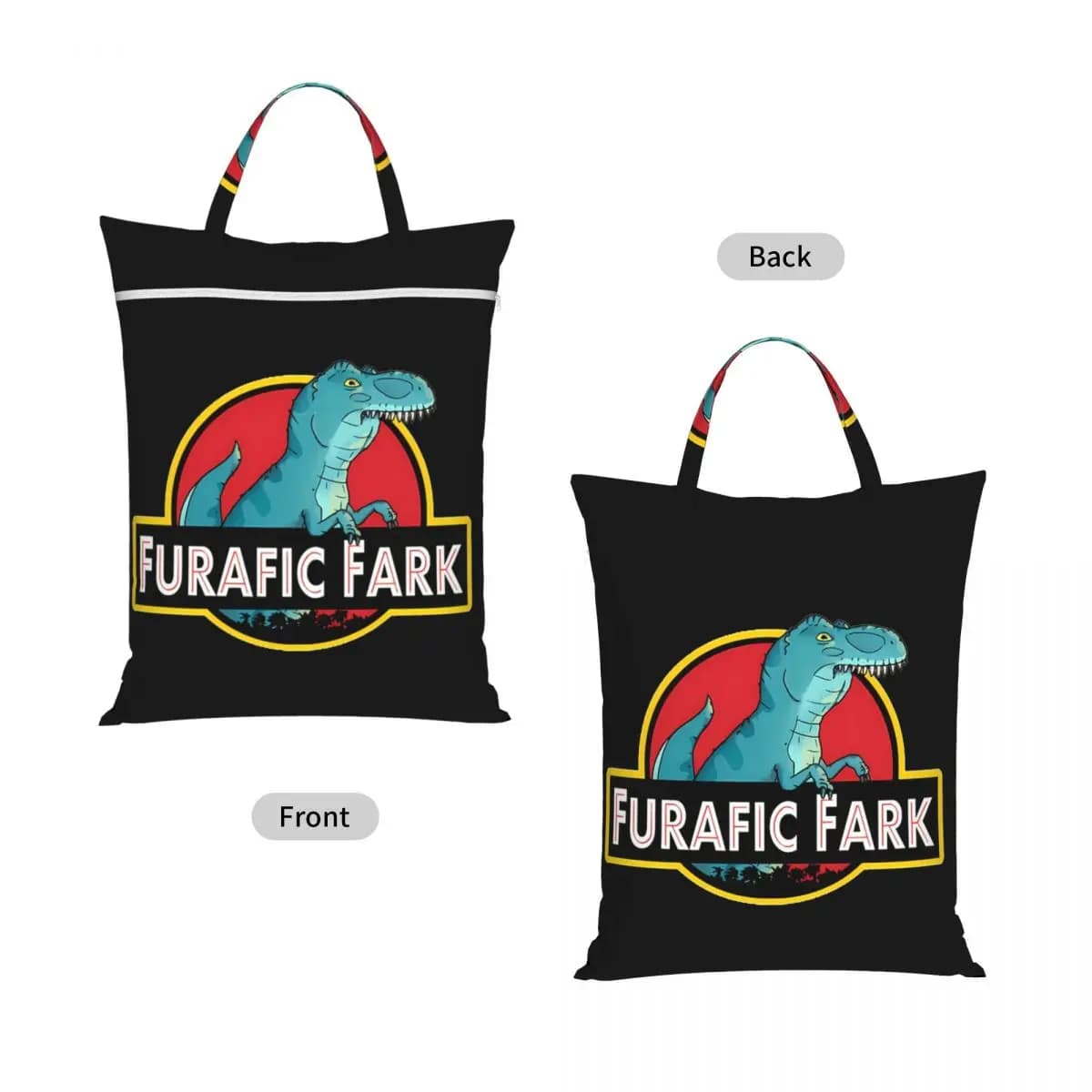 Furafic Fark Travel Laundry Bag Waterproof Reusable Dirty Clothes Pouch Gym Yoga Camping Washing Basket