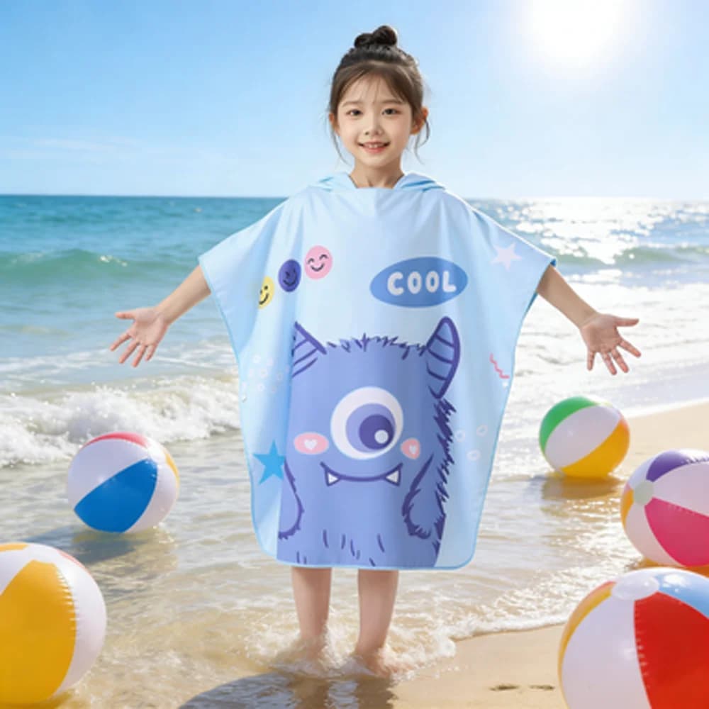 Accappatoio con Cappuccio per Neonati, Asciugamano da Bagno ad Asciugatura Rapida e Assorbente per Bambini e Bambine