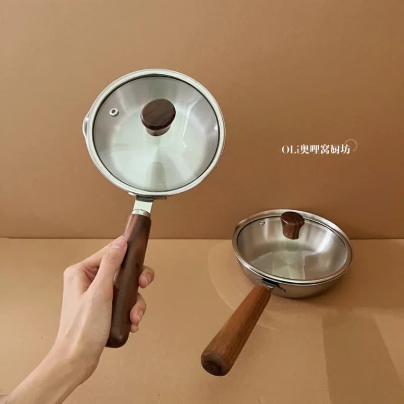 Small 316 stainless steel pan not covered breakfast fried eggs mini non-stick frying pan eggs in shirt fried special pan