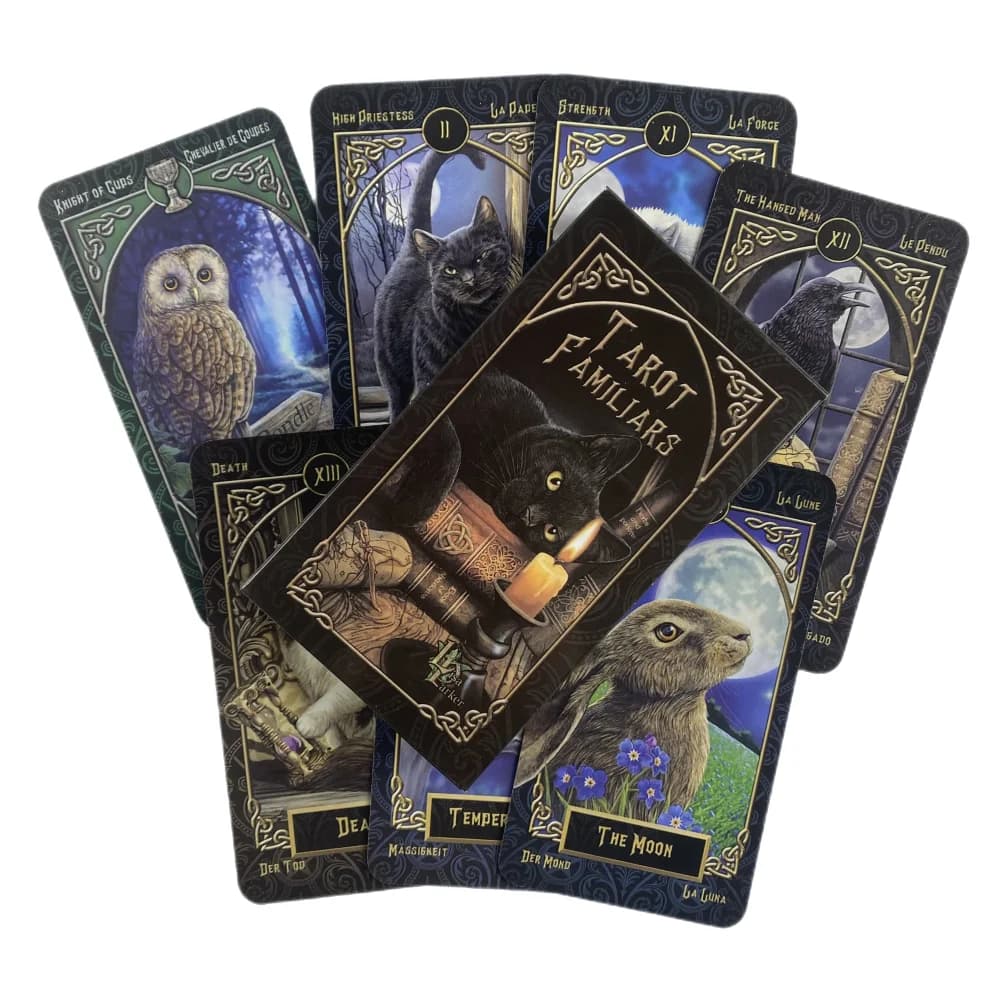 Gatti Tarocchi Familiares Carte Mazzo di divinazione Versioni inglesi Edizione Oracle Board Giochi da tavolo per la festa