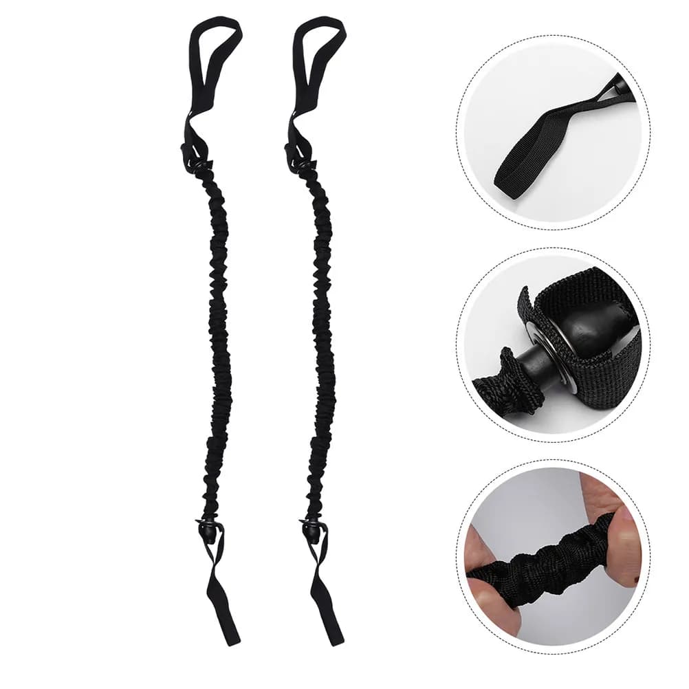 4Pcs Ab Roller Pull Ropes High Quality Latex Cloth Abdominal Wheel Workout Bands for Abdomen Muscle Body Fat Loss