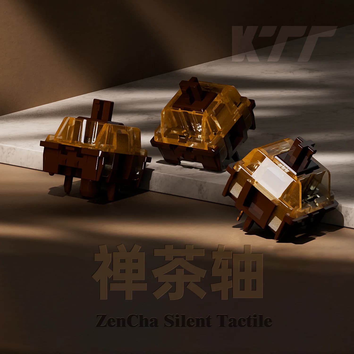 KTT ZenCha Interruttore silenzioso Interruttore tattile per tastiera meccanica Interruttore tastiera tattile silenzioso fai-da-te