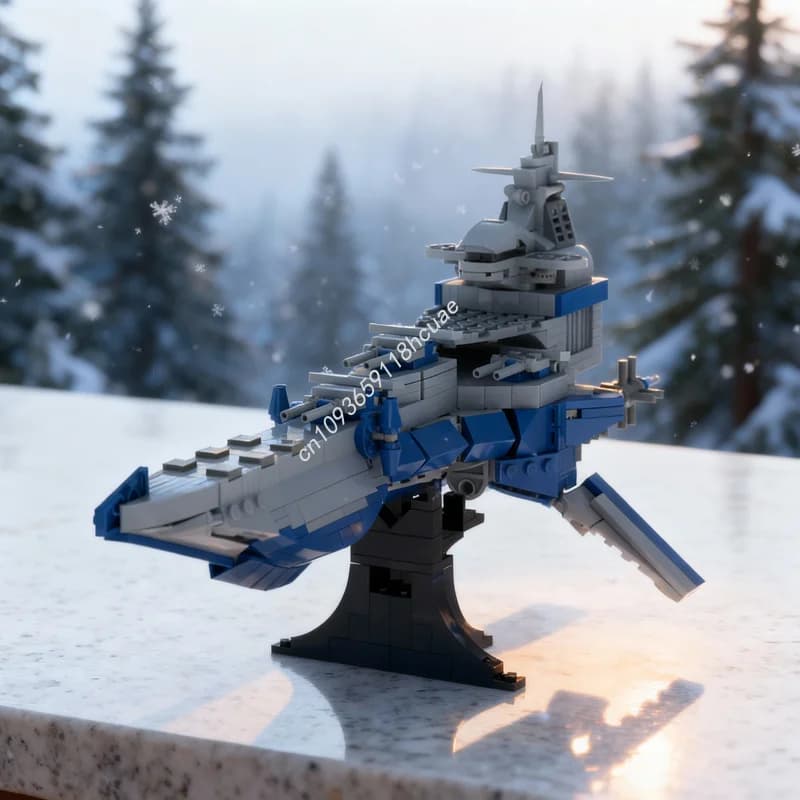 771 pz MOC Skies Arcadia The Delphinus Games Modellino Mattoncini da Costruzione Architettura Fai da Te Giocattolo Educativo Creativo Idea Regalo di Natale