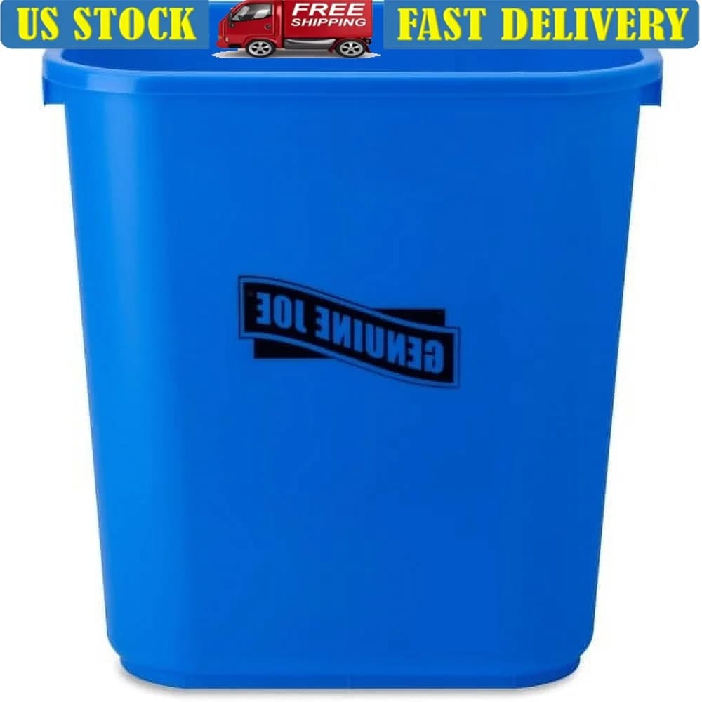 Indoor and Outdoor Waste Basket Rectangle Capacity 7,13 Gallon Suitable for Ecological Waste Use in Office Room White