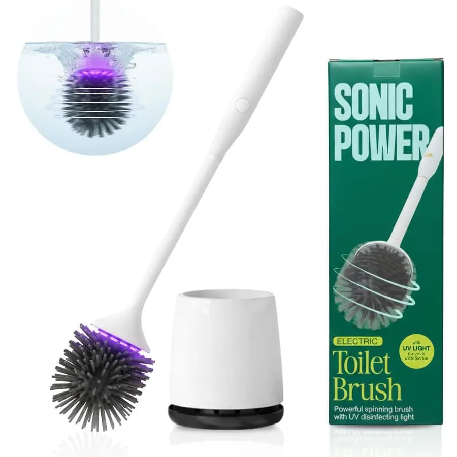 Scopino per WC, scopino elettrico per WC, scopino per WC autopulente, spazzola automatica, scopino elettrico per WC, ricaricabile
