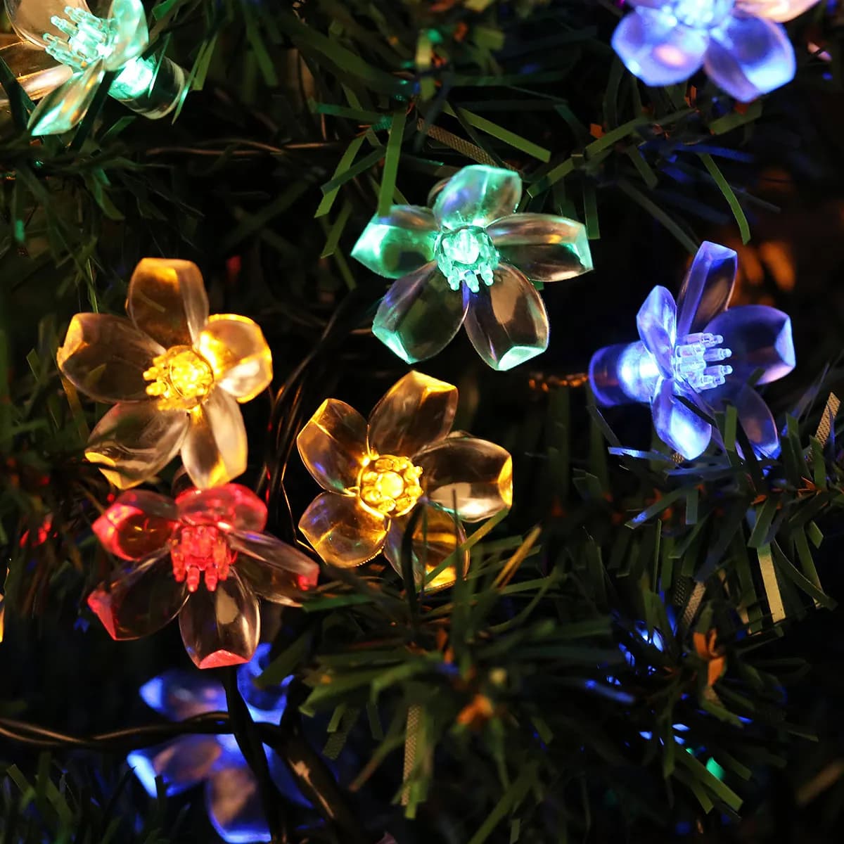 Luci solari a LED, catene luminose per decorazioni da giardino, matrimoni, feste e festival, alimentate a energia solare, impermeabili.