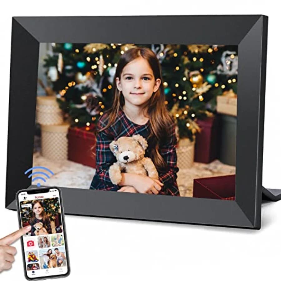 Cornice digitale WiFi Frameo da 10,1 pollici con 32GB di memoria, schermo touch IPS HD 1280 * 800P, invia foto/video dal tuo telefono