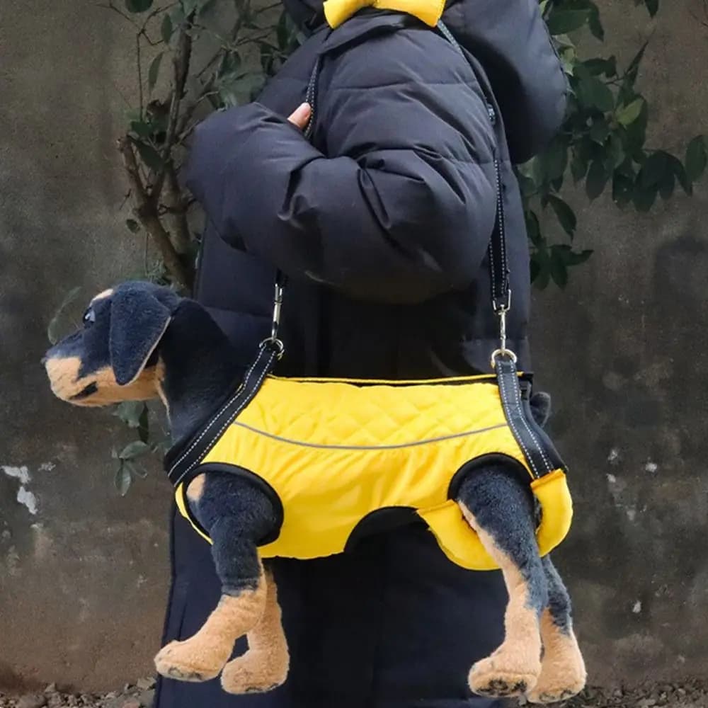 Imbracatura di Sollevamento per Cani con Cinghia Regolabile, Maniglia Rinforzata, Trasportino Traspirante, Supporto Comodo per le Zampe, Cinghie di Aiuto per la Camminata degli Animali Domestici
