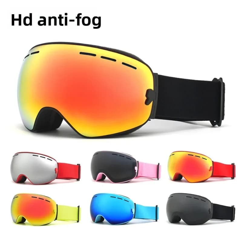Professional Ski Goggles Double-layer Anti-fog Ski Goggles Men's and Women's Cocker Card Myopia Skiing New