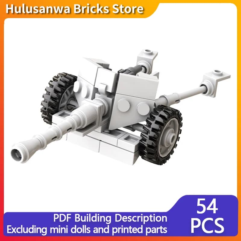 Equipment PaK 40 Model MOC Building Bricks War Equipment Modular Technology Gifts Holiday Assemble Children Toys Suit