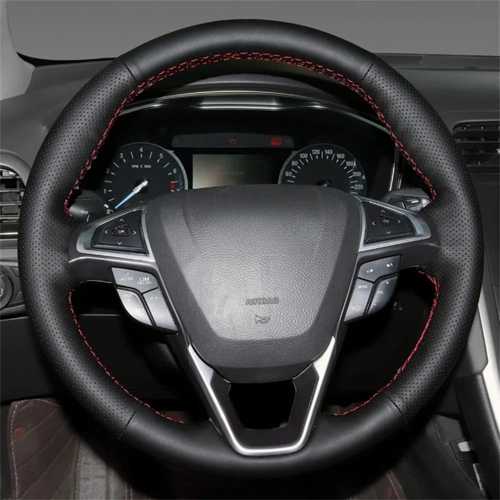 Luxury Faux Leather Car Accessories DIY-D-T Head Cover for Ford Mondeo Fusion 2013-2019 EDGE 2015-2019