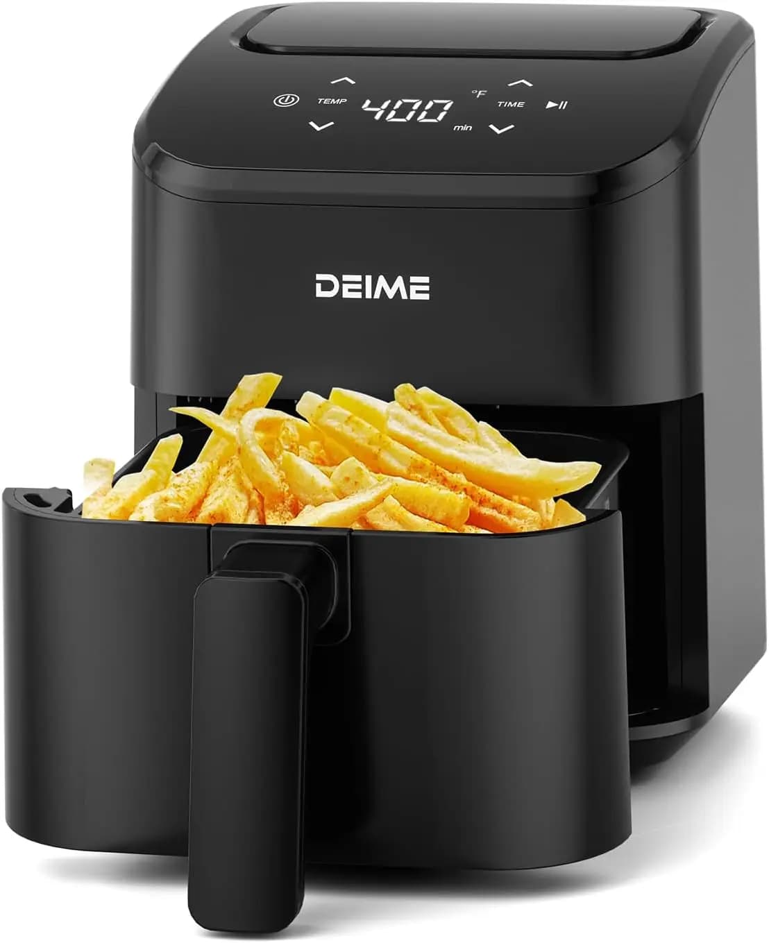 Friggitrice ad Aria Compatta da 3 Qt, Digitale Mini per Cuocere, Arrostire, Riscaldare - Silenziosa, con Cestello Antiaderente e Lavabile in Lavastoviglie