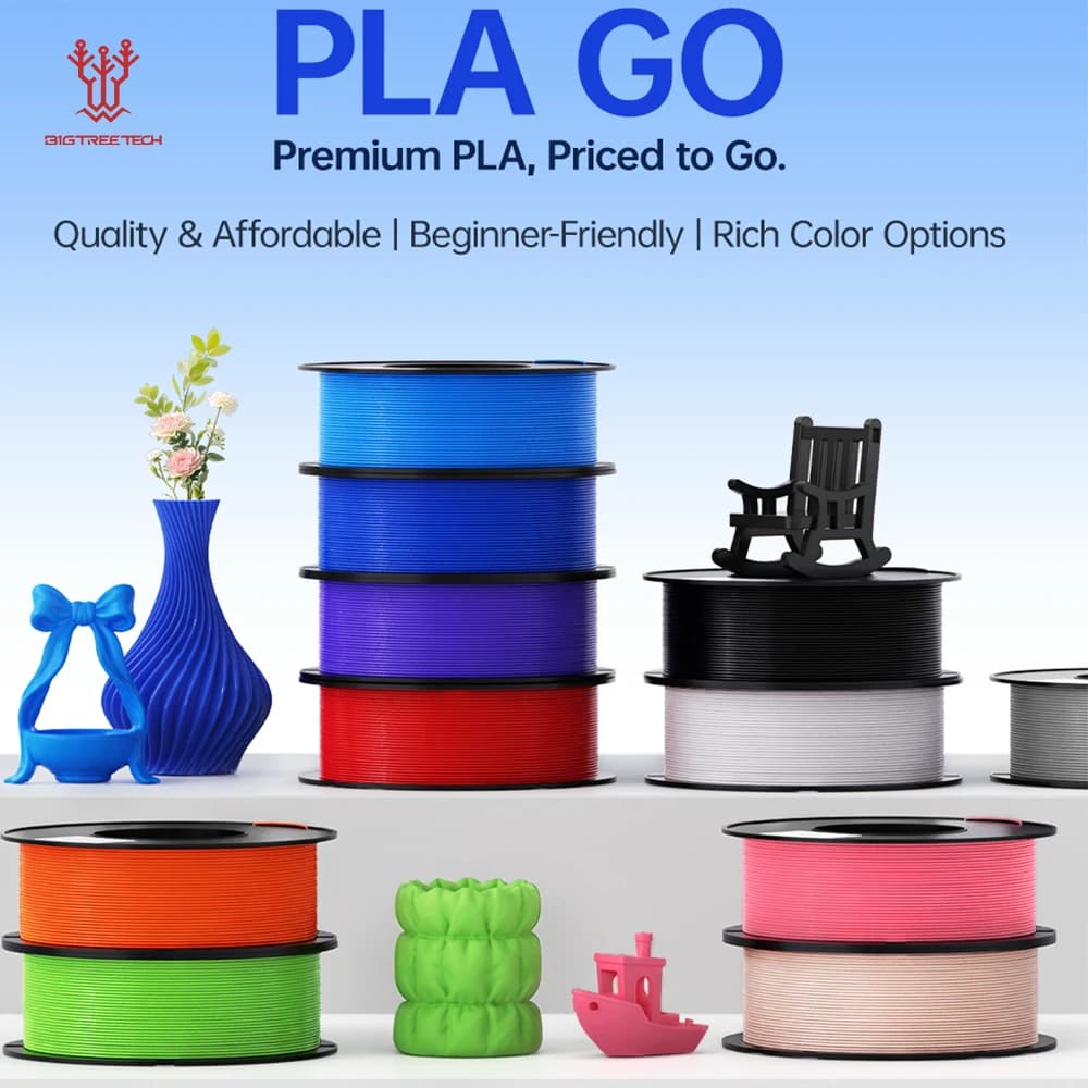 Filamento PLA Go BIGTREETECH per Stampanti 3D, Accessori per Bambu Lab, Elegoo, Creality, Anycubic, Qidi, Flashforge