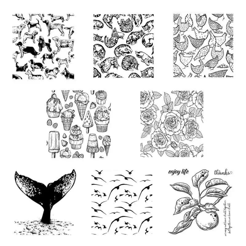 2025 New Arrival Clear Stamps For Scrapbooking Paper Making Animals Ice Cream Craft Card Transparent Seal Set