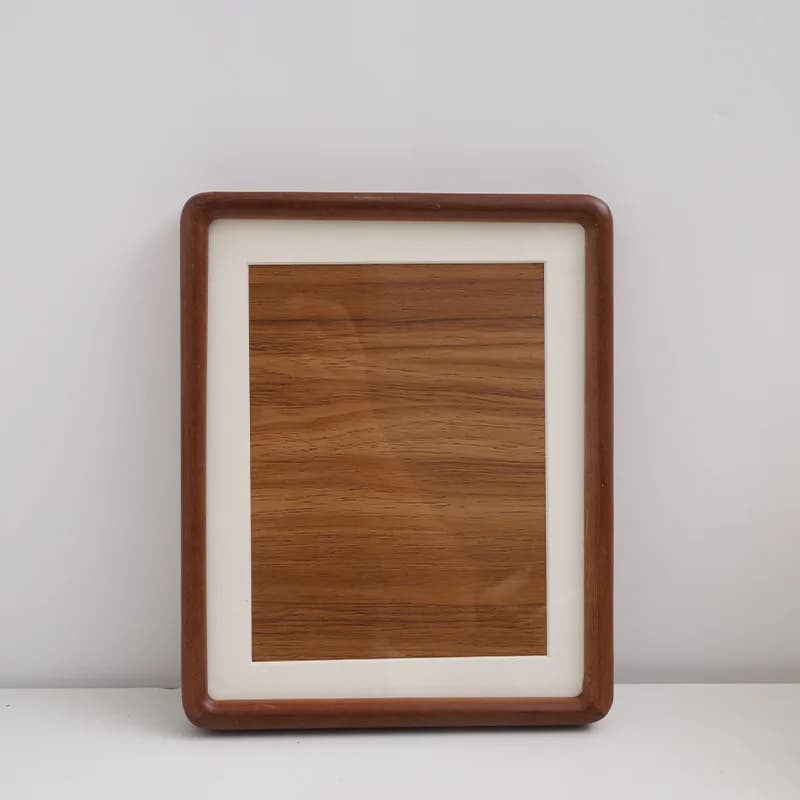 Solid Wood Mortise‑and‑Tenon Picture Frame Rectangle Photo Frame Tabletop Wall Mount Multi‑Sizes 3‑10 Inch A4 Display Frame
