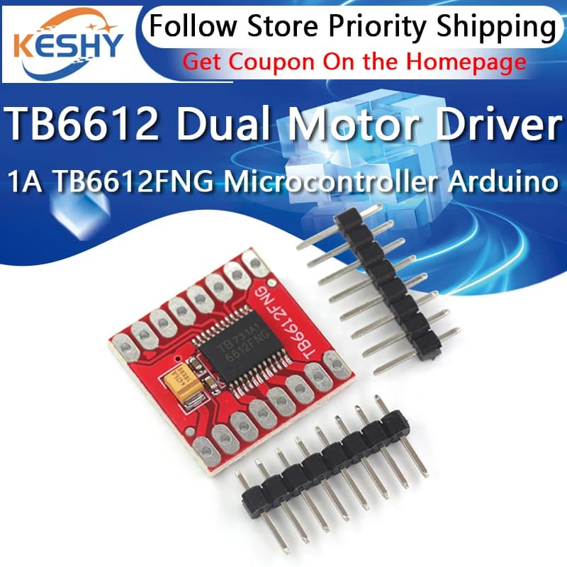 TB6612 Dual Motor 1A TB6612FNG Driver for Microcontroller Arduino Better than L298N