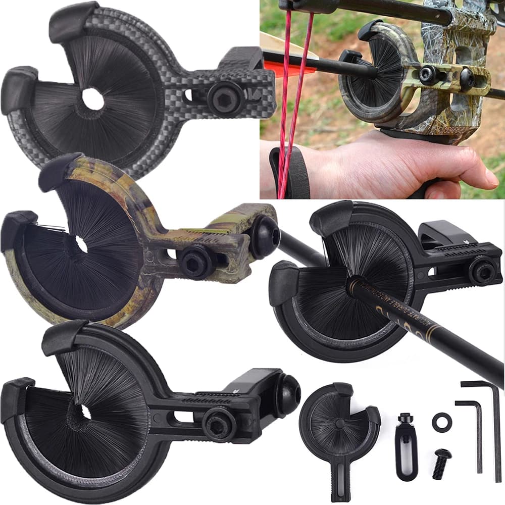 Archery Brush Arrow Rest Launcher Adjustable Compound Bow Shooting Target Hunting Right Left Hand