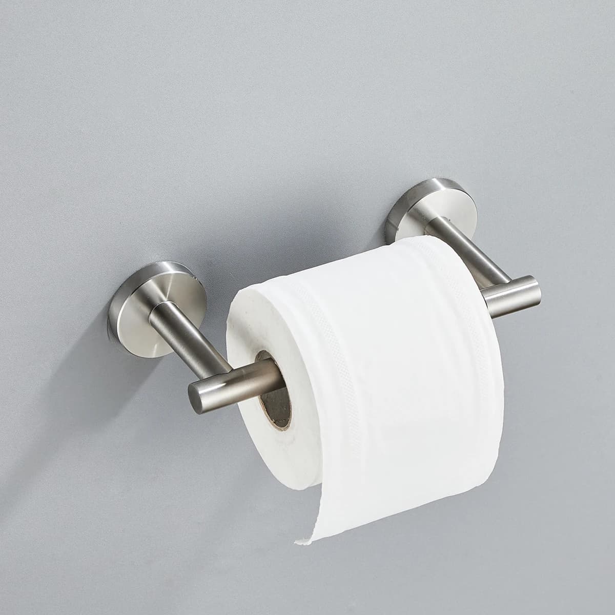 Portarotolo in Acciaio Inox 304, Porta Carta Igienica Girevole, Porta Salviette da Bagno a Parete
